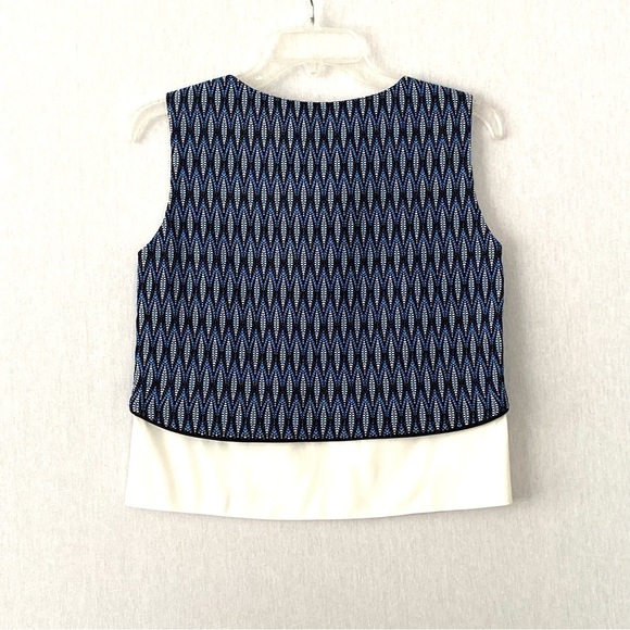 Maje Blue Loco Jacquard Sleeveless Top and Shorts 2 Pieces Set - Picture 6 of 16